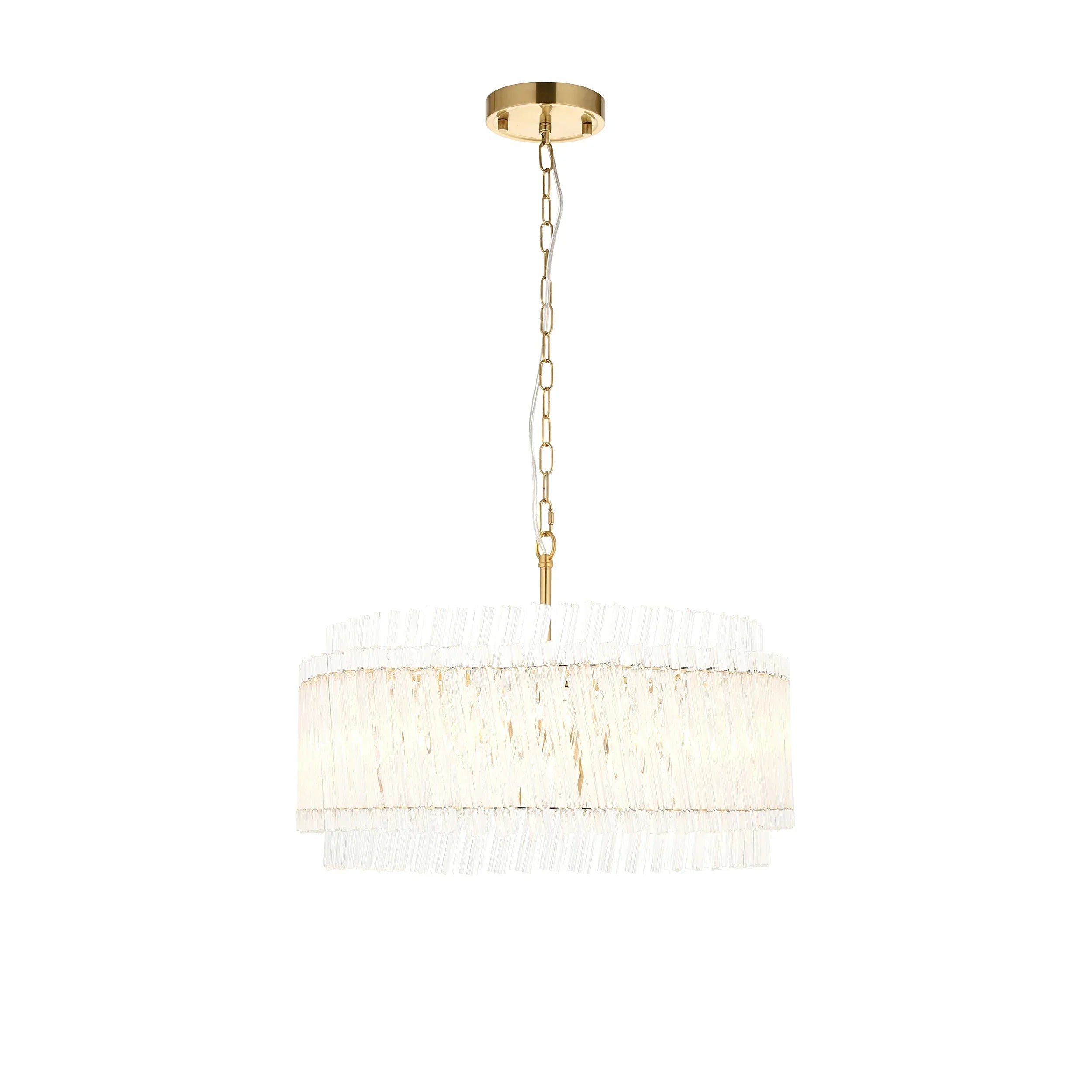 Artemis Quintet Clear Glass Pendant Light