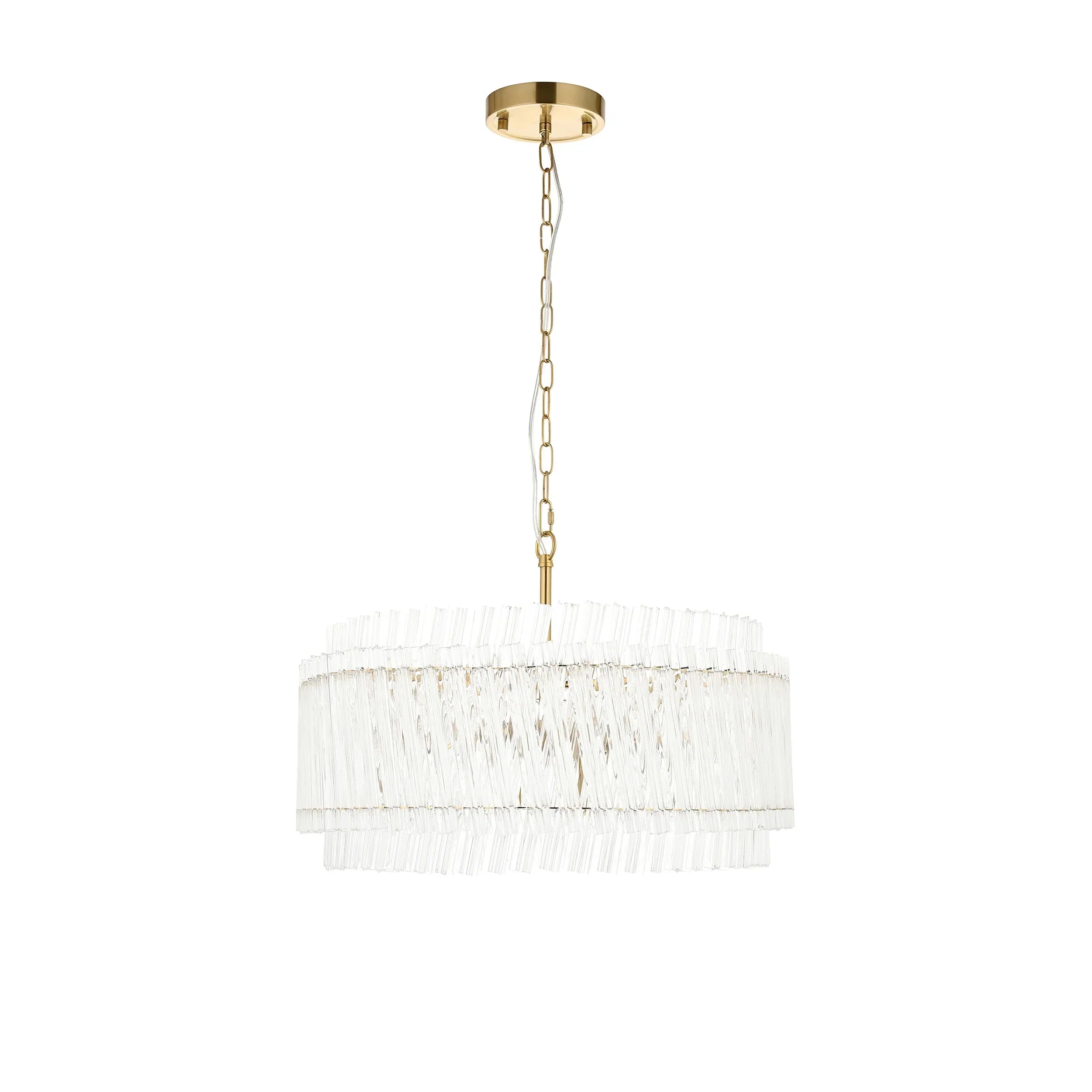Artemis Quintet Clear Glass Pendant Light