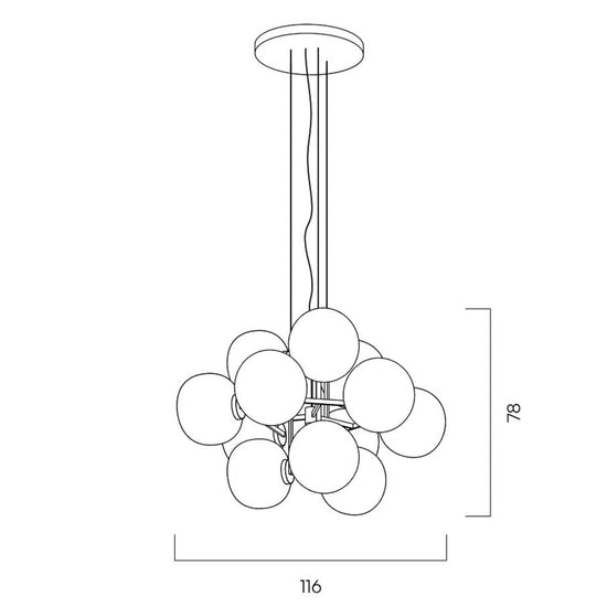 Jasmine Twelve Pendant Light