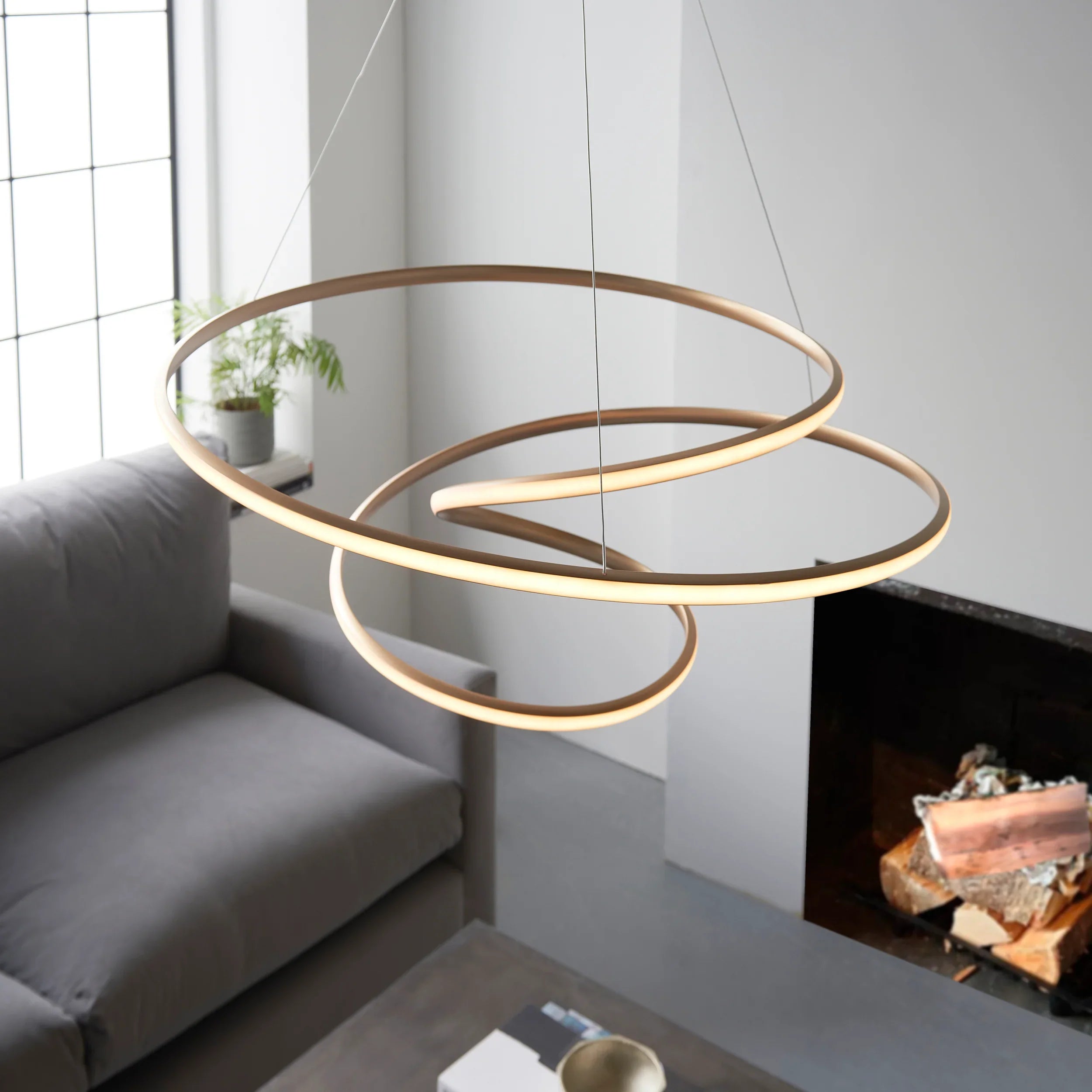 Vortex Spiral Grande Pendant Light