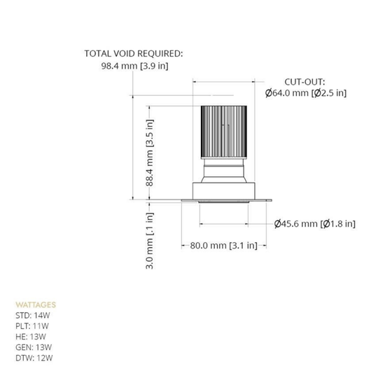 Eyeconic Trimless Fixed Downlight