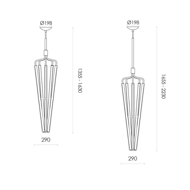 RUBN Bloomsbury Long Pendant Light | All Square Lighting