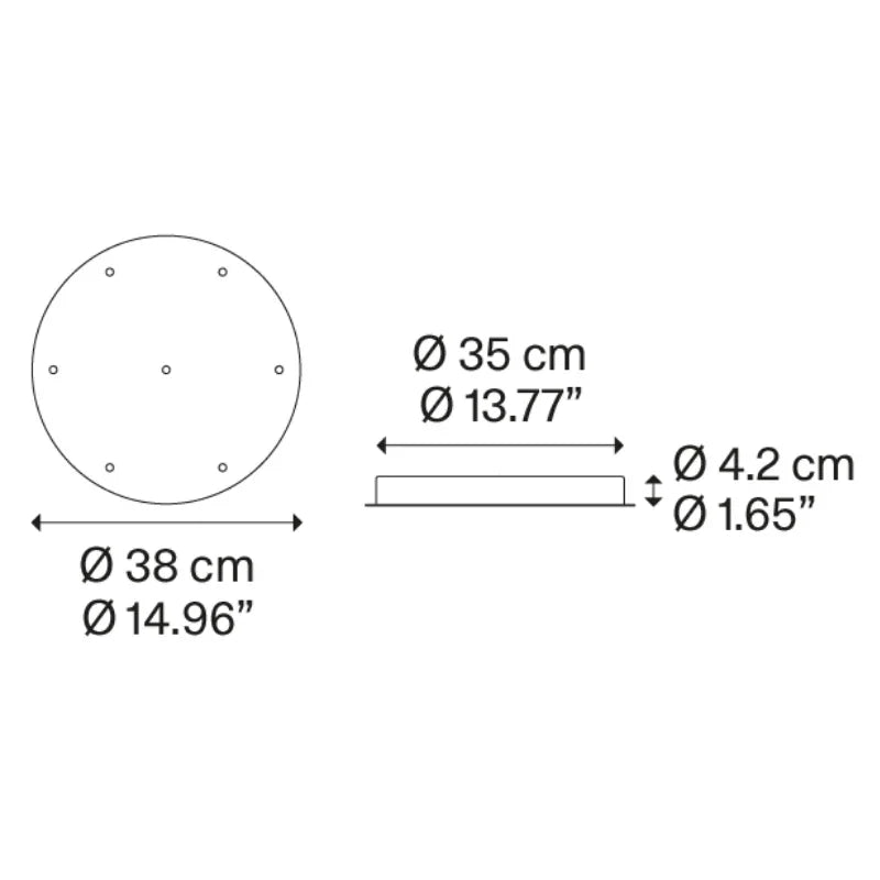 Lodes Round Cluster Canopy System | All Square Lighting