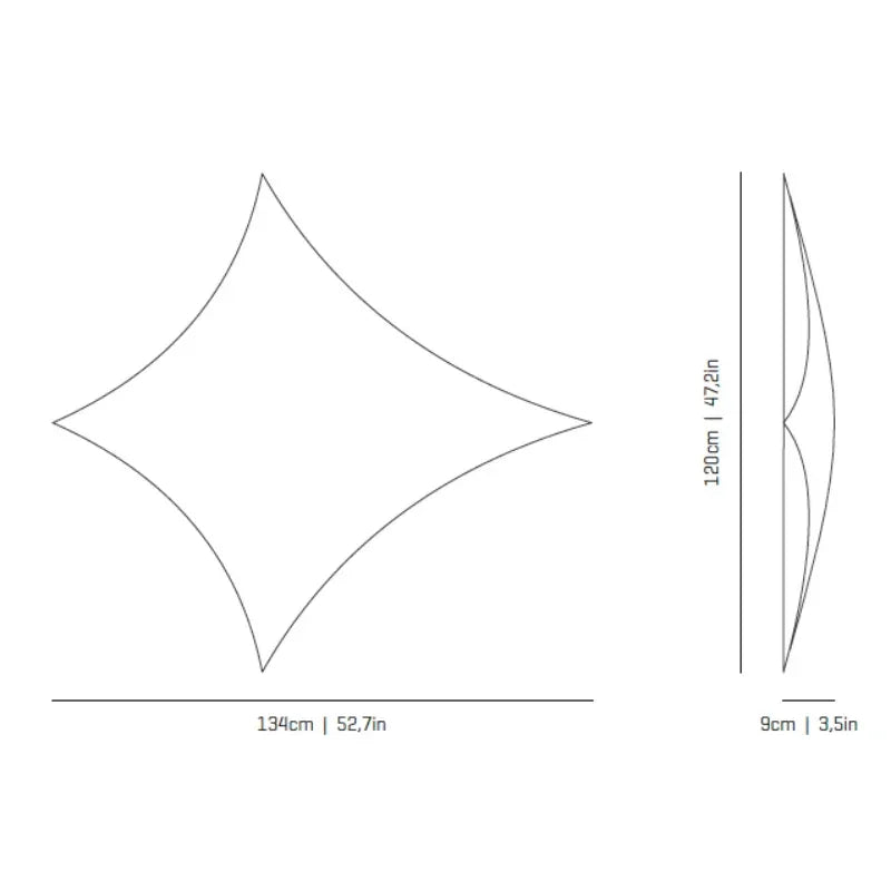 a-Emotional Light Kite Medium Wall Light | All Square Lighting