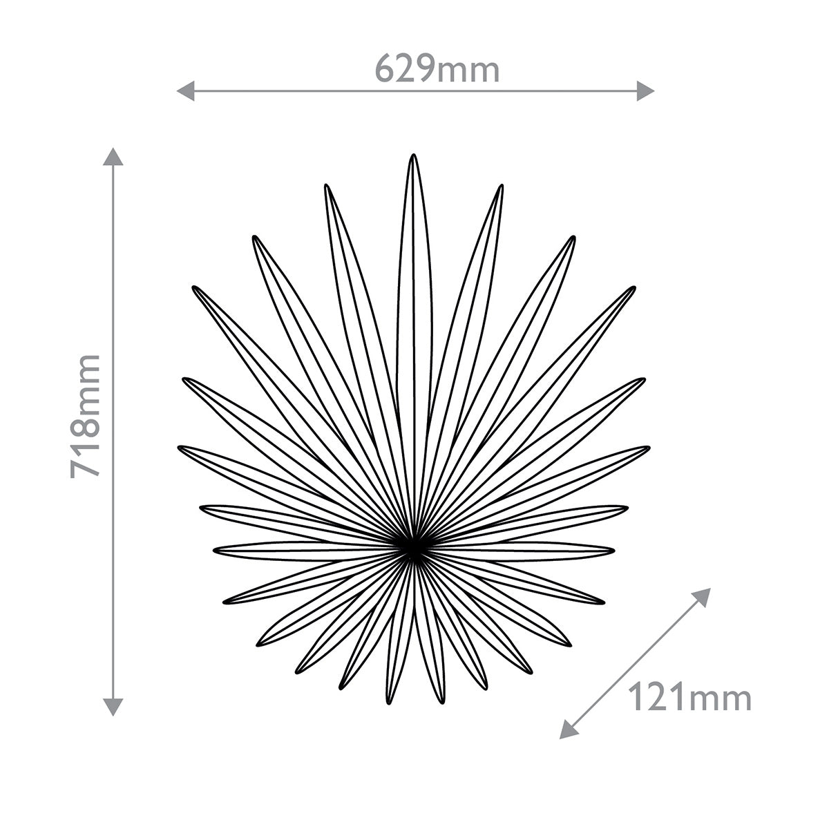 Bismarkia Wall Light