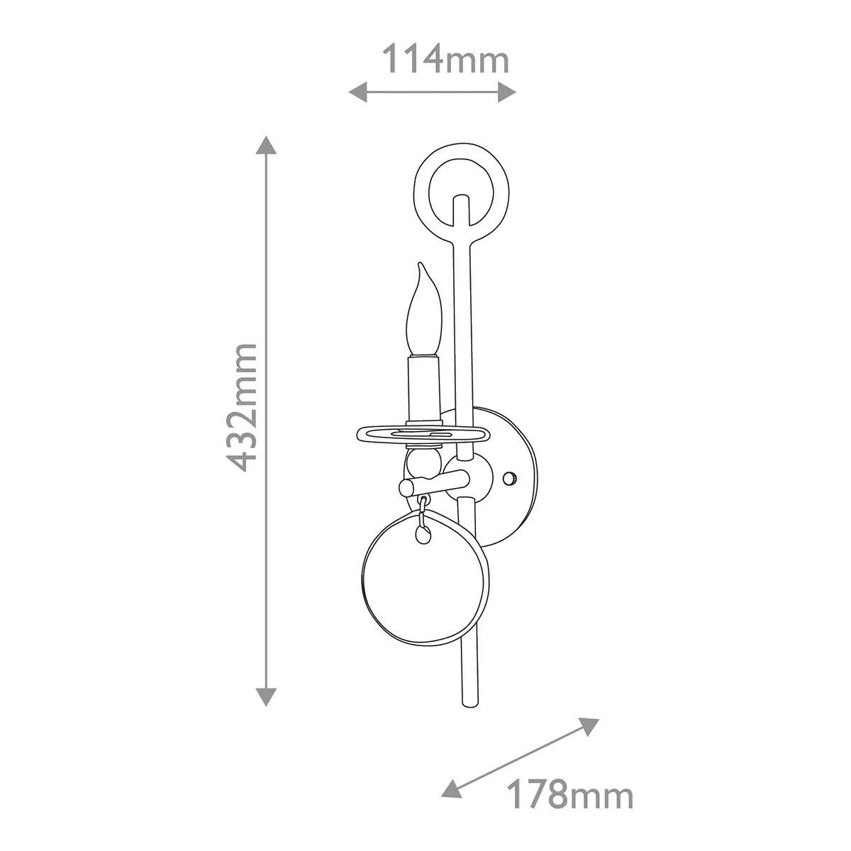 Sethos Wall Light