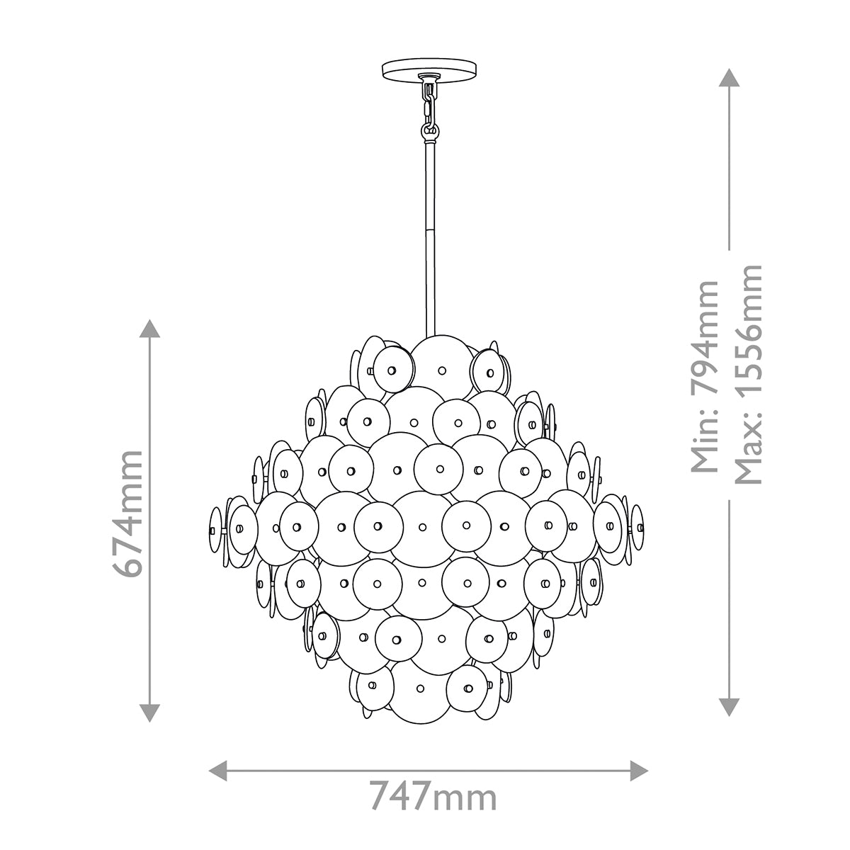 Rene 16 Pendant Light