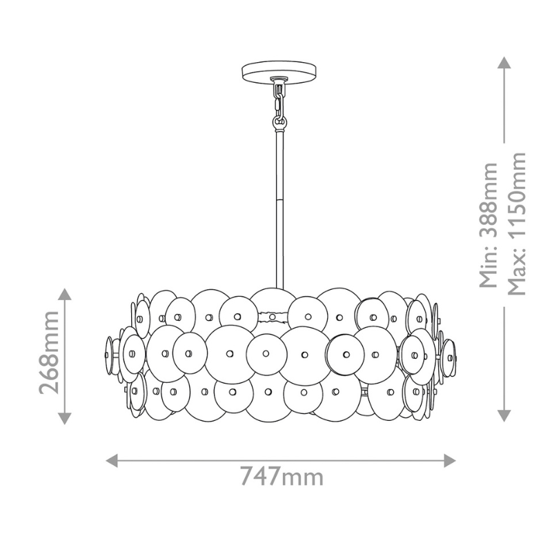 Rene 6 Pendant Light