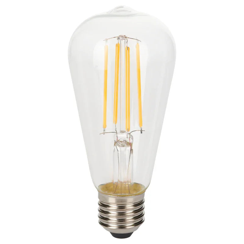 100% Light UK 3.8W Clear HE LED Filament Squirrel Cage Lamp | All Square Lighting