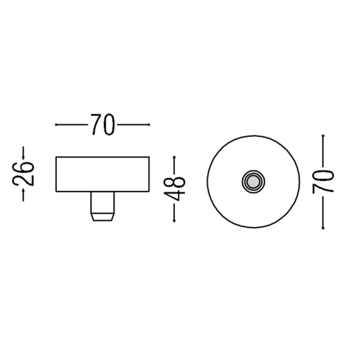 Box 7026 Grip Ceiling Rose