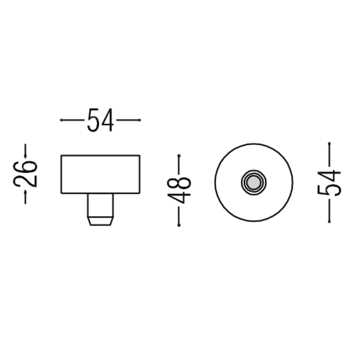 Box Surface Grip Ceiling Rose