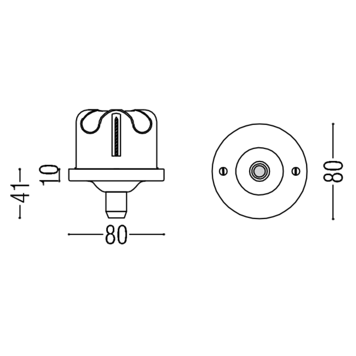 Pulo Flat Grip Ceiling Rose