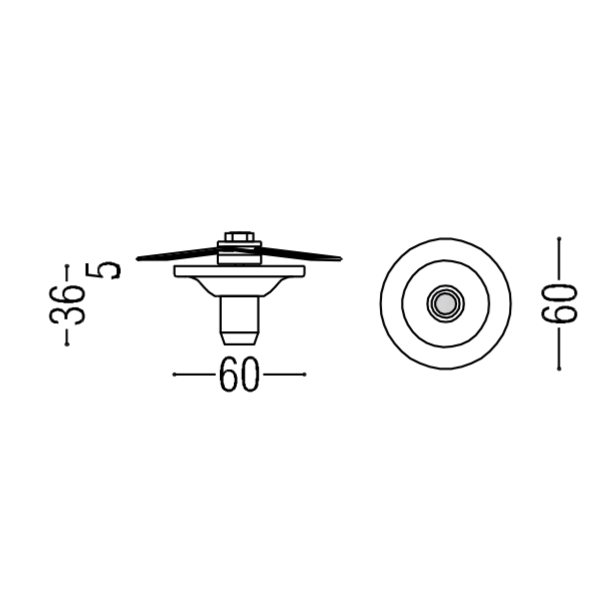 Pulo Mini Spring Ceiling Rose