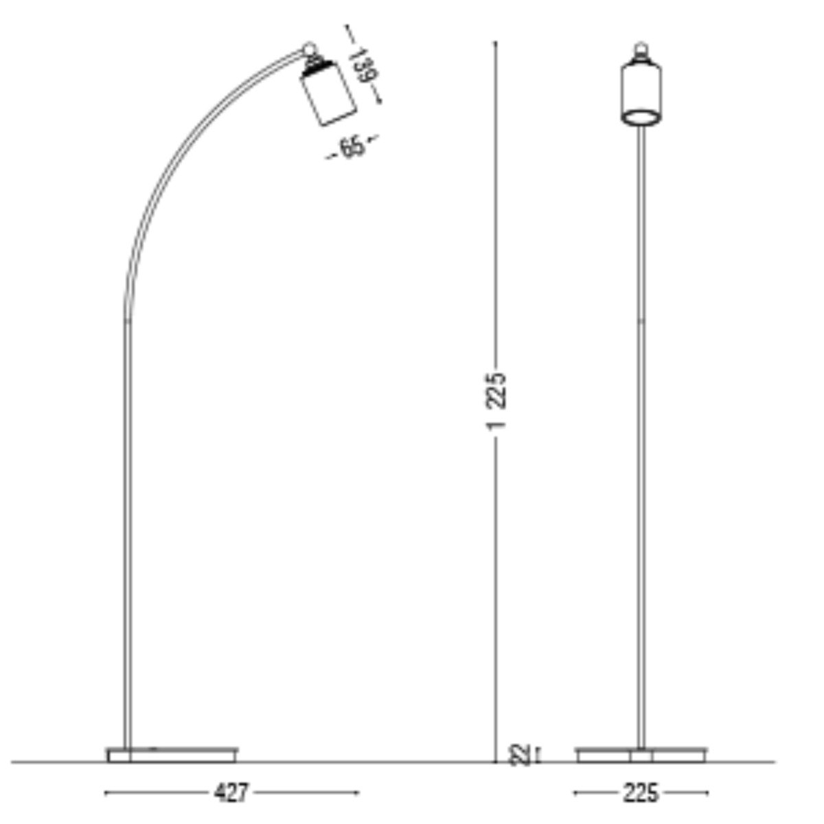 Tube Ceramic Floor Lamp
