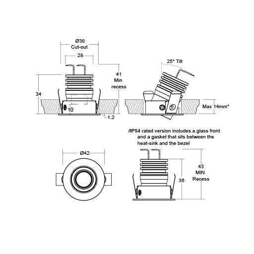 LightGraphix LD71M Downlight | All Square Lighting