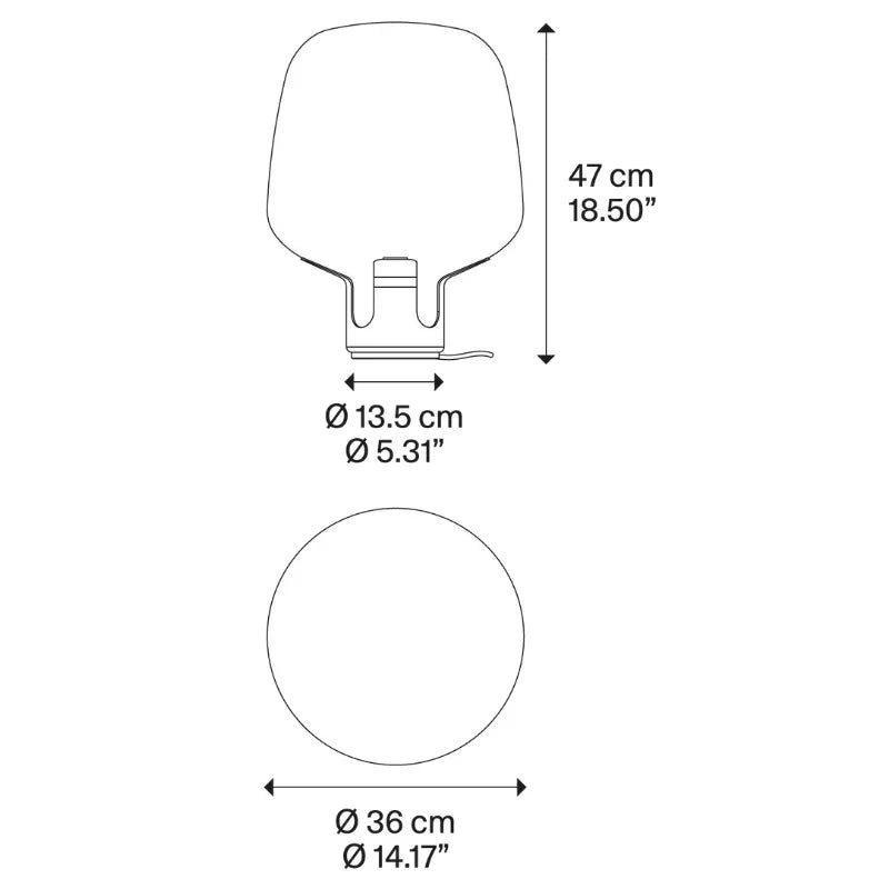 Lodes Flar Medium Table Lamp | All Square Lighting