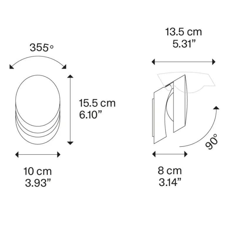 Lodes Pin-Up Wall Light | All Square Lighting