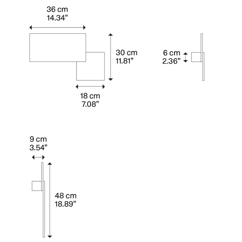 Lodes Puzzle Square & Rectangle Wall Light | All Square Lighting
