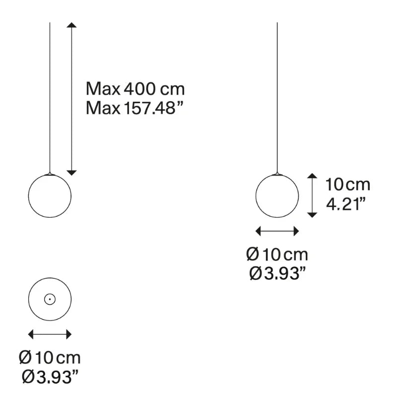 Lodes Random Solo 10 Pendant Light | All Square Lighting