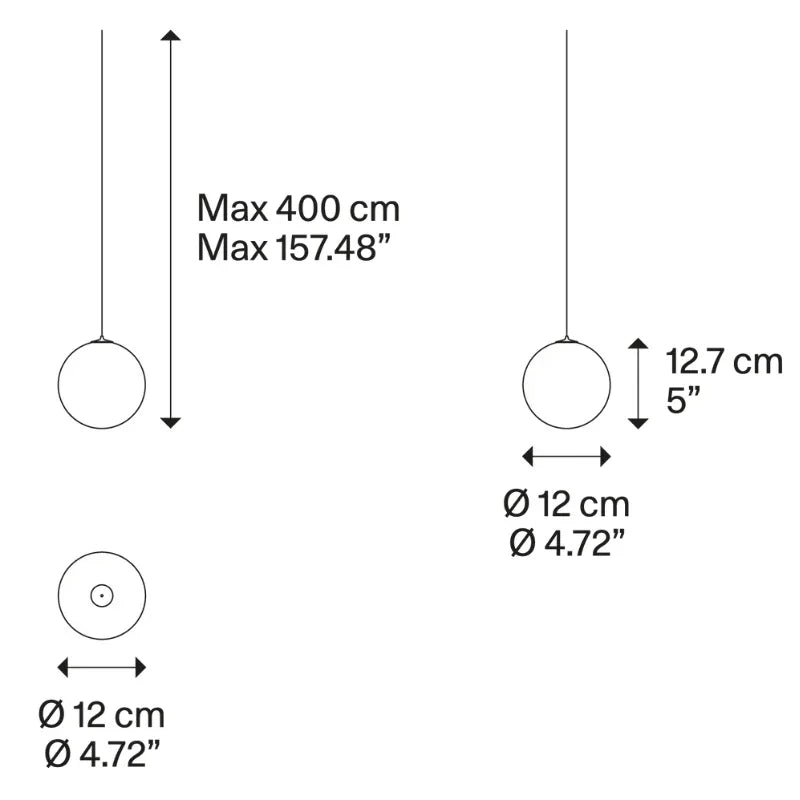 Lodes Random Solo 12 Pendant Light | All Square Lighting