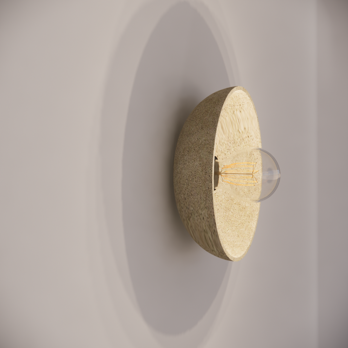 Ceramic Shell Medium Wall Light