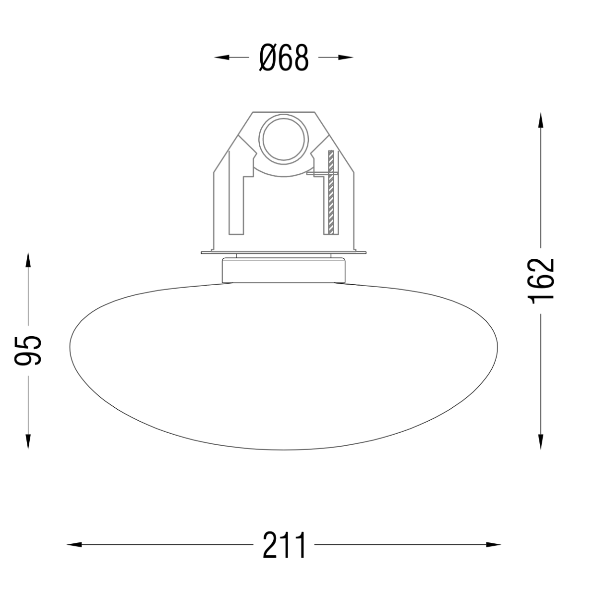 Noctilucia Large Wall Light