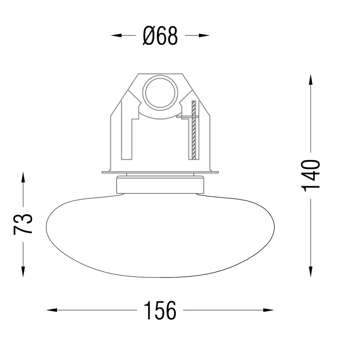 Noctilucia Medium Wall Light