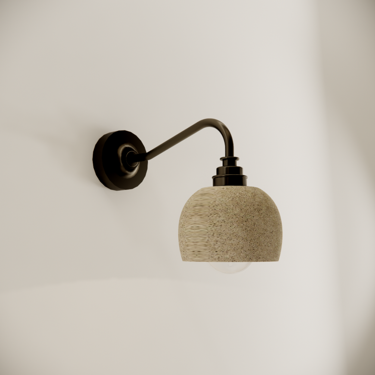 Pluo Curve Ceramic Convex High Wall Light