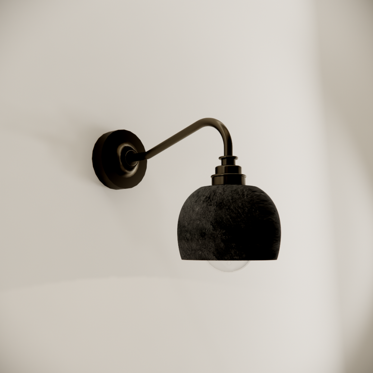 Pluo Curve Ceramic Convex High Wall Light