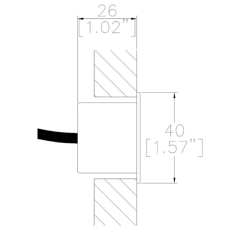 Lucent Lighting InWall40 Round Wall Light | All Square Lighting