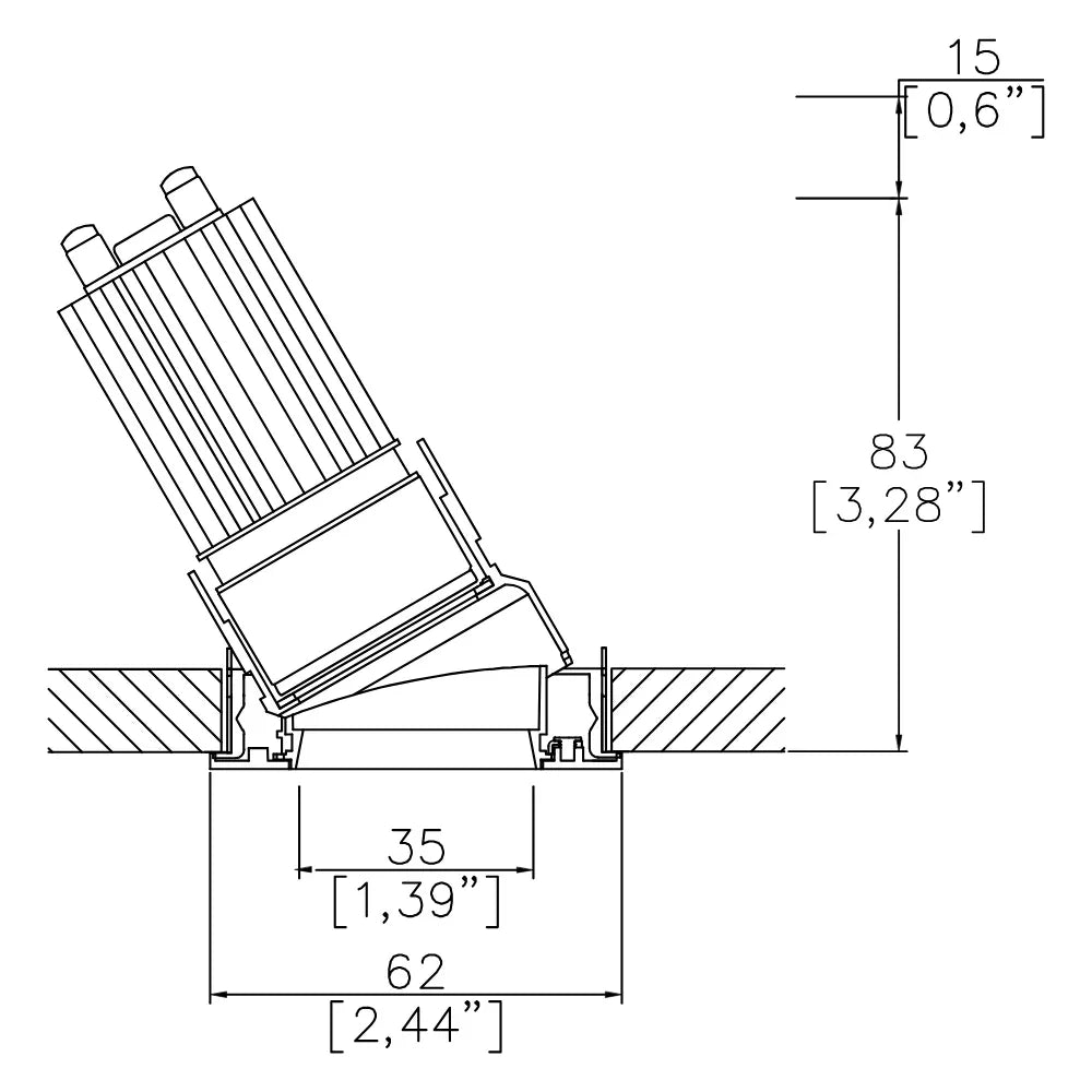 Mix60 HO Duo Accent Trim Downlight