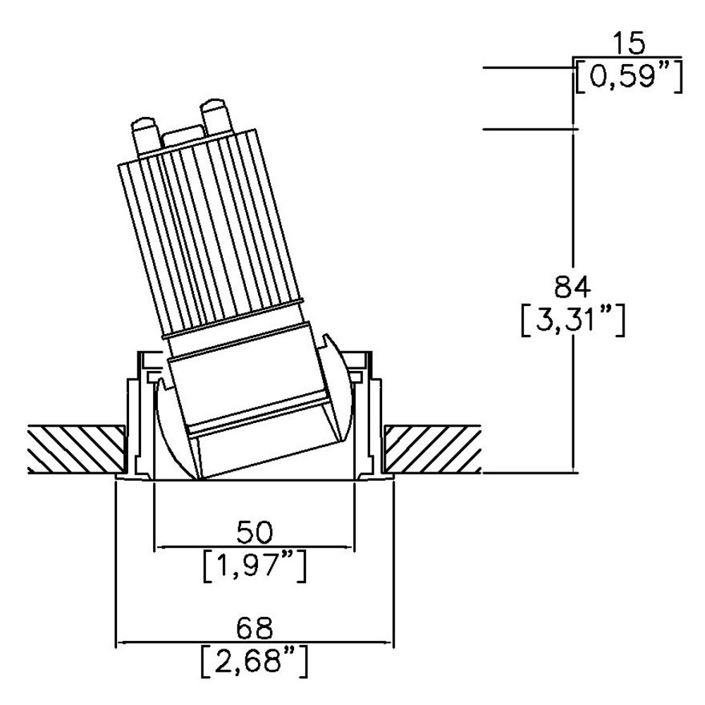 Oculus50 HO Accent Trim Downlight
