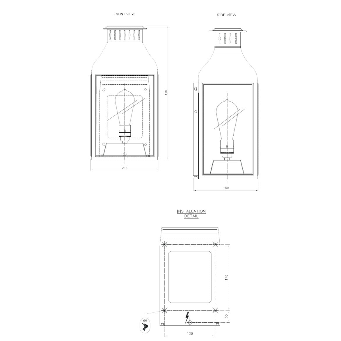 Pagode N093 Wall Light