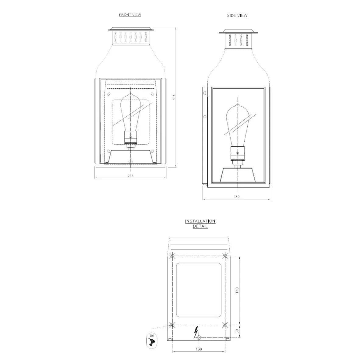 Pagode N093 Wall Light