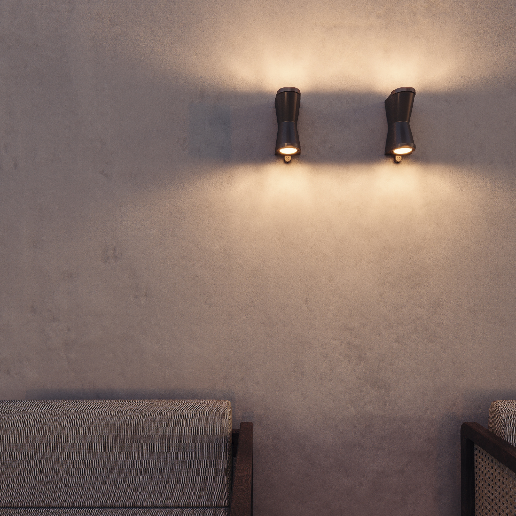 Spreaderlight Double N031 230V LED Wall Light