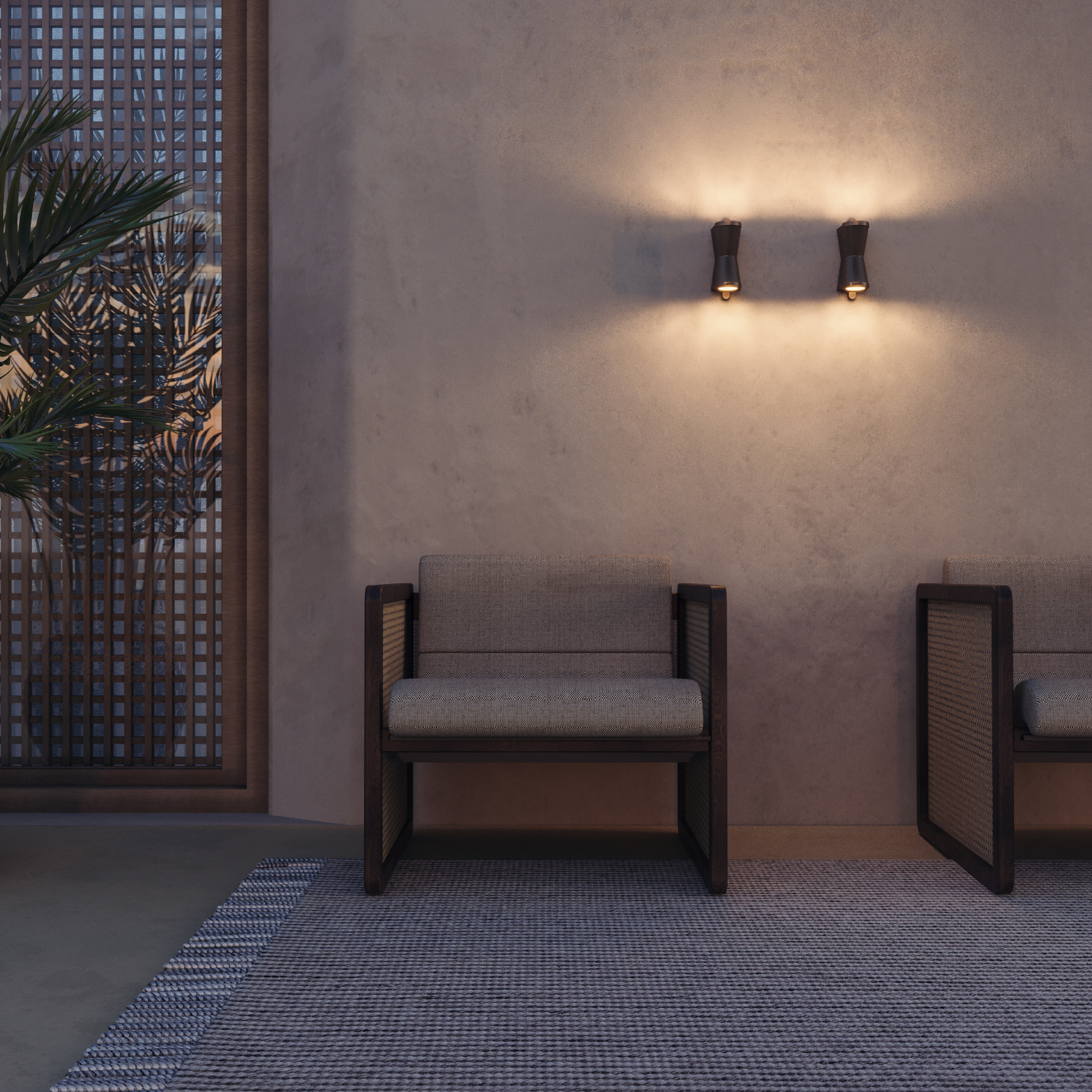 Spreaderlight Double N031 230V LED Wall Light