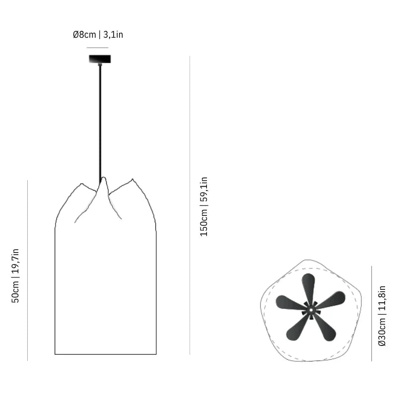a-Emotional Light Agasallo AG304 EXT Pendant Light | All Square Lighting