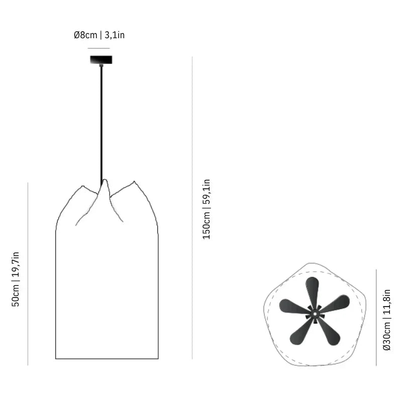 a-Emotional Light Agasallo AG304 EXT Pendant Light | All Square Lighting