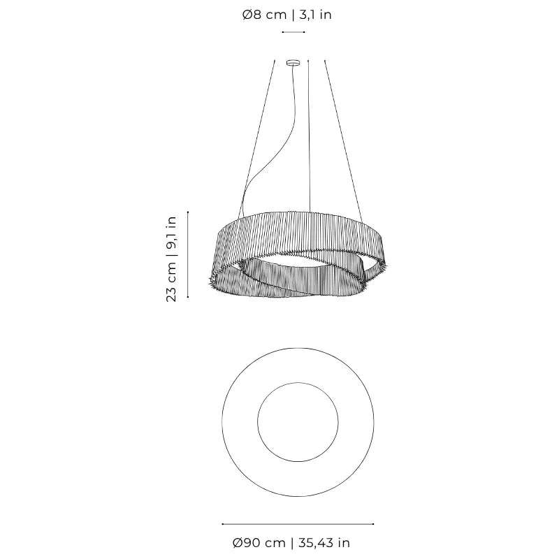 a-Emotional Light Anel Large Pendant Light | All Square Lighting