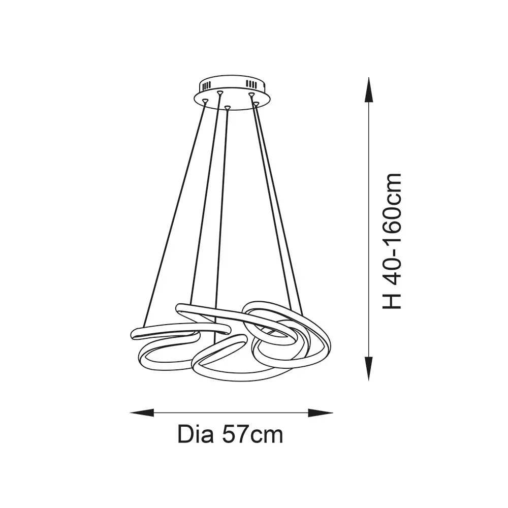 `Helix Radiance Spiral Pendant Light