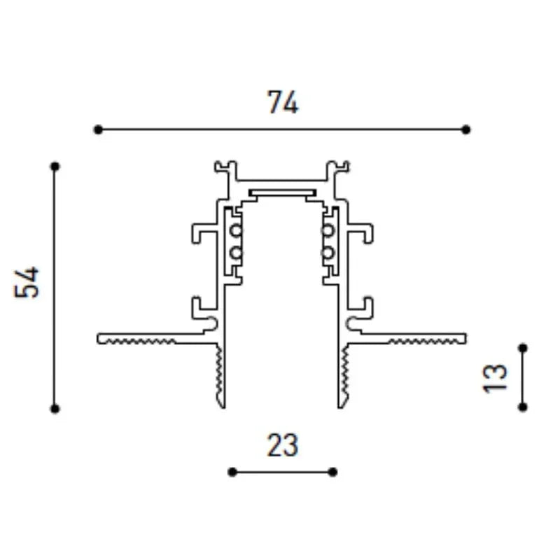 Arkoslight 48V Trimless Track Profile | All Square Lighting