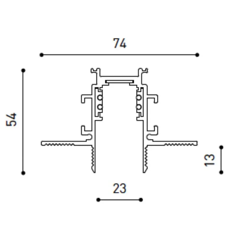 Arkoslight 48V Trimless Track Profile | All Square Lighting
