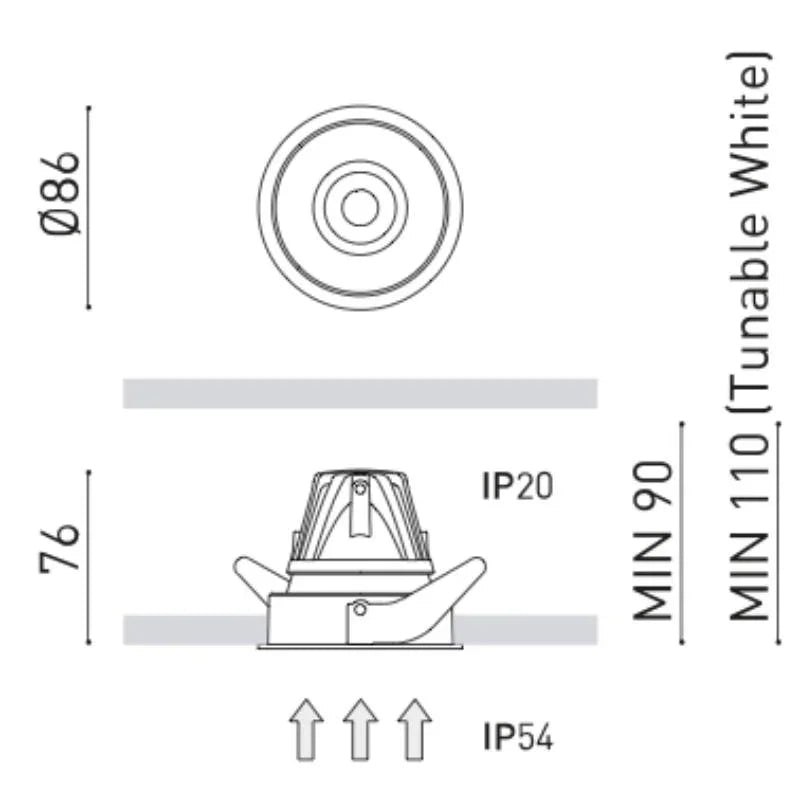 Arkoslight Buddy Downlight | All Square Lighting