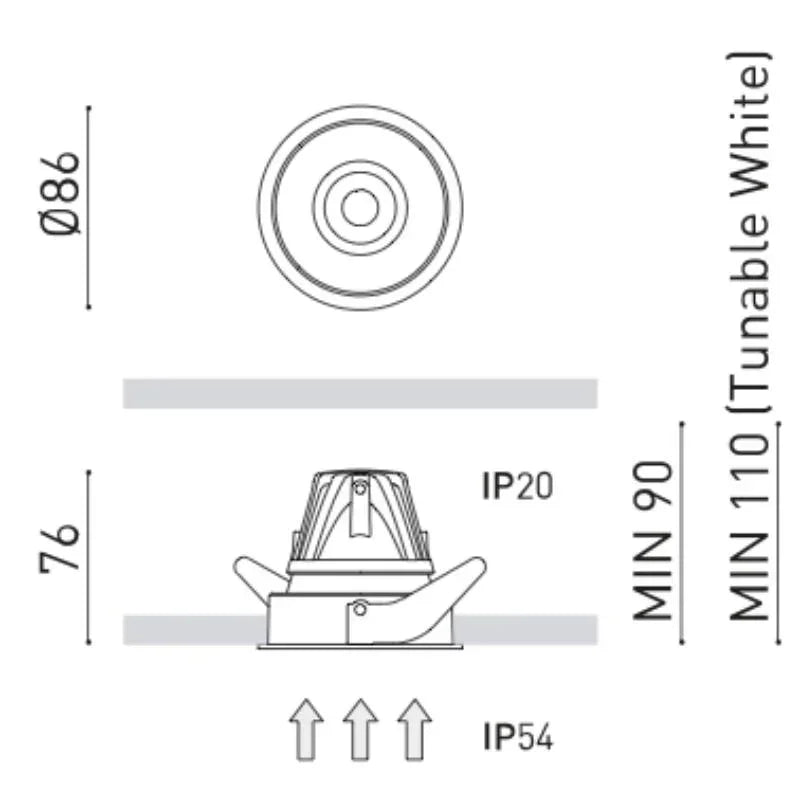 Arkoslight Buddy Downlight | All Square Lighting