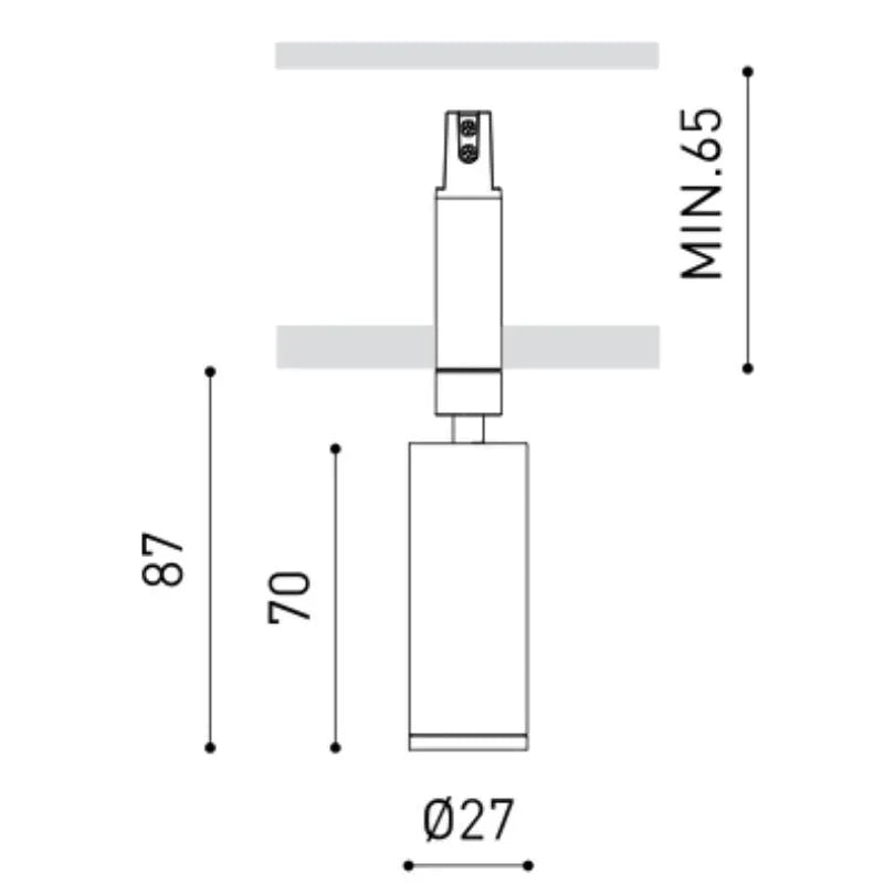 Arkoslight Fit 27 Magnetic 24V Spotlight | All Square Lighting