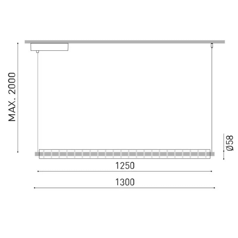 Arkoslight Loop 1300 Base Pendant Light | All Square Lighting