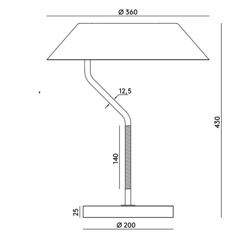 Aromas Del Campo Aider Table Lamp | All Square Lighting