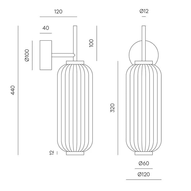 Aromas Del Campo Elma Wall Light | All Square Lighting