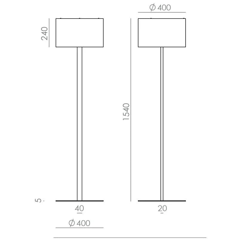 Aromas Del Campo Rems Floor Lamp | All Square Lighting
