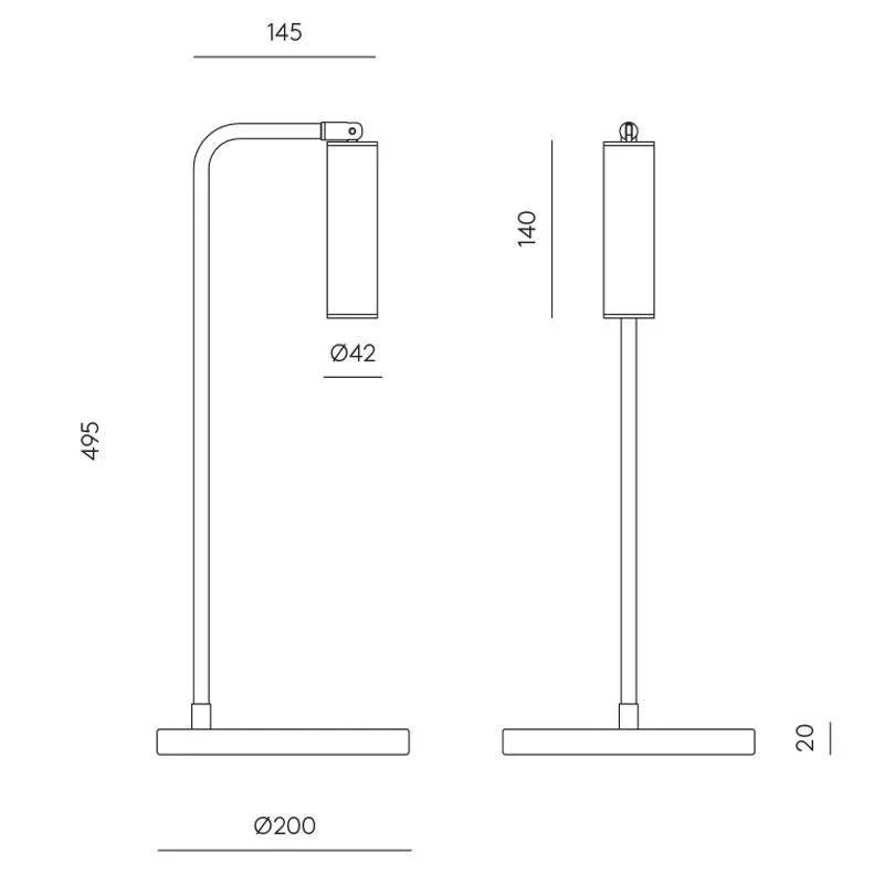 Aromas Del Campo Tura Table Lamp | All Square Lighting